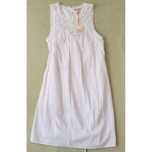 Knox Rose Cotton‎ Lace Midi Dress Lined Sleeveless Med Cottagecore Fairy Prairie